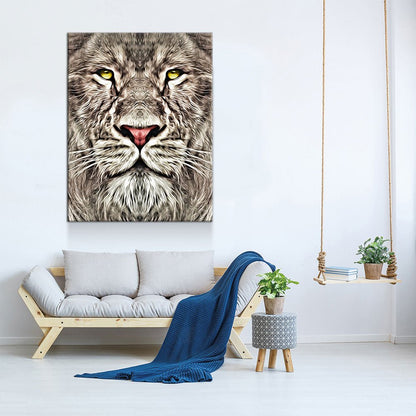 The King Canvas Wall Art, Lion Decor