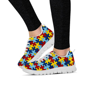 Ladies Autism Awareness Sneakers Running Shoes - Love Family & Home