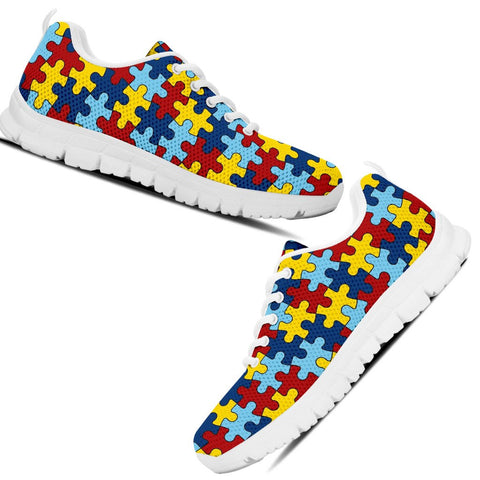 Ladies Autism Awareness Sneakers Running Shoes - Love Family & Home