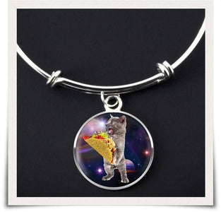 Taco Space Cat Collectible Bangle - Love Family & Home