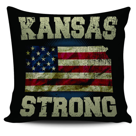 Image of Kansas Strong 18" Pillow Cover - Love Family & Home