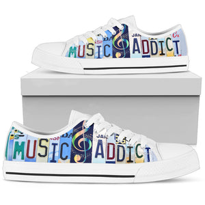 Music Addict Low Top Shoes - Love Family & Home