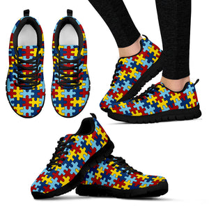 Autism Awareness Sneakers Running Shoes For Ladies - Love Family & Home