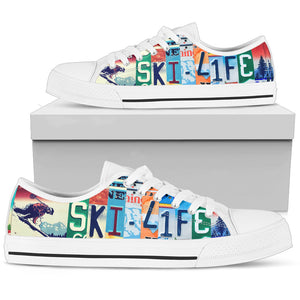 Ski Life Low Top Shoes - Love Family & Home