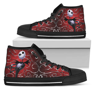 Nightmare Before Christmas Men's Canvas High Tops Jack Skellington - Love Family & Home