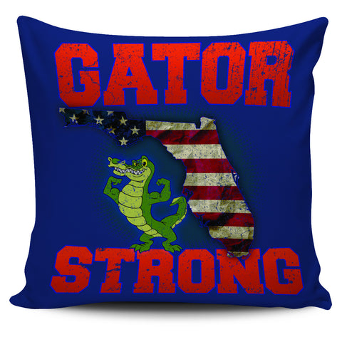 Image of Gator Strong 18" Pillow Cover - Love Family & Home