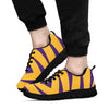 Tigers Sneakers, Purple Gold Shoes - Black Sole