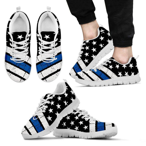 Image of Thin Blue Line Sneakers Respect And Honor - EXP - Love Family & Home