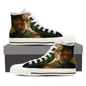 Daryl  - Ladies High Top Canvas Shoes - Love Family & Home