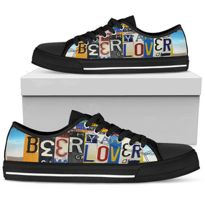 Beer Lovers Low Top Shoes - Love Family & Home