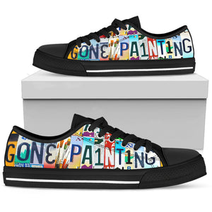 Gone Painting Low Top Shoes - Love Family & Home