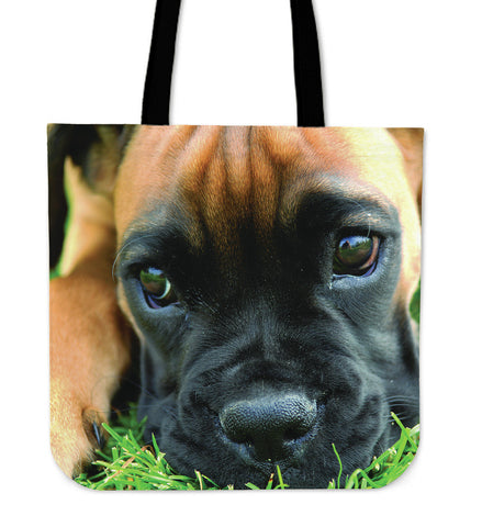Image of Boxer Puppy 16" Tote Bag - Love Family & Home