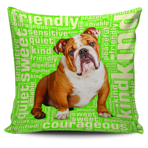 Bulldog 18" Pillow Cover - Love Family & Home