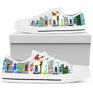 Frenchie Mom Low Top Shoes - Love Family & Home