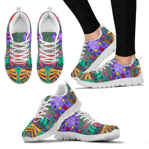 Colorful HandCrafted Artistic Mandala Sneakers. - Love Family & Home