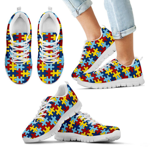 Image of Kid's Running Shoes Autism Awareness EXP - Love Family & Home