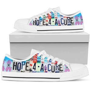 Hope For A Cure Low Top Shoes - Love Family & Home