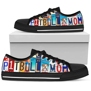 Pitbull Mom Low Top - Love Family & Home