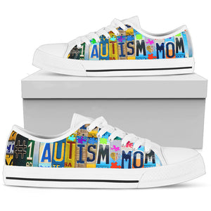 Proud No 1 Autism Mom Low Top Shoes - Love Family & Home