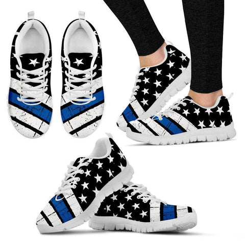 Image of Thin Blue Line Sneakers Respect And Honor - EXP - Love Family & Home