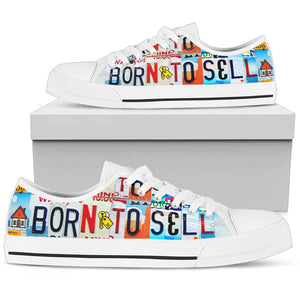 Born To Sell Low Top - Love Family & Home