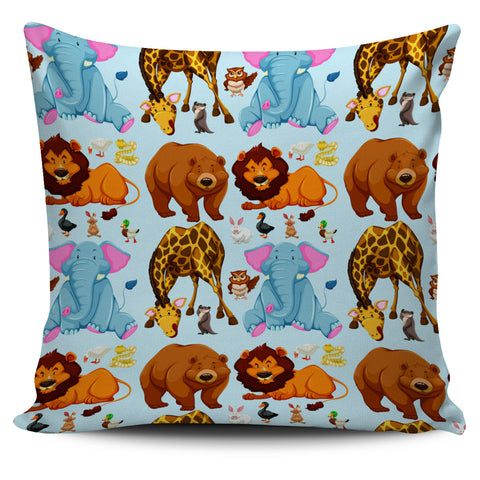 Image of Cute Animal Print 18" Pillow Covers - Love Family & Home