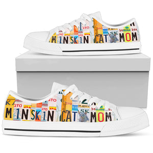 Women's Low Top Canvas Shoes For Minskin Cat Mom