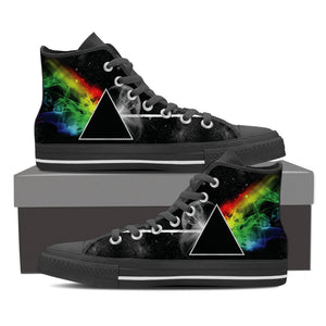 Classic Prism Ladies Canvas High Tops Dark Side Of The Moon - Love Family & Home