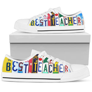 Best Teacher Low Top Shoes - Love Family & Home