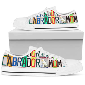 Women's Low Top Canvas Shoes For Labrador Mom