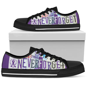 Never Forget Low Top Shoes - Love Family & Home
