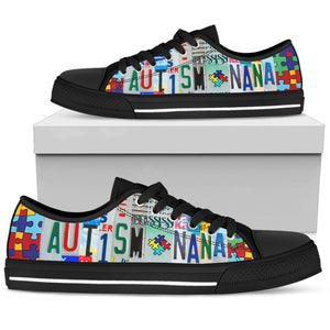 Autism Nana Low Top Shoes - Love Family & Home