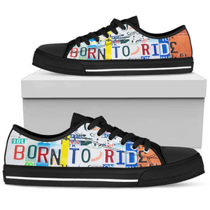 Born To Ride Low Top Shoes - Love Family & Home