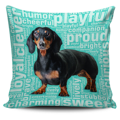 Image of Dachshund 18" Pillow Covers - Love Family & Home