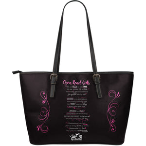 Open Road Girl Manifesto Large PU Leather Tote - Love Family & Home