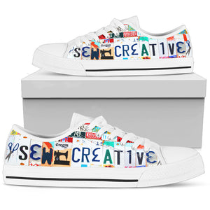 Sew Creative Women's Low Top Shoes - Love Family & Home