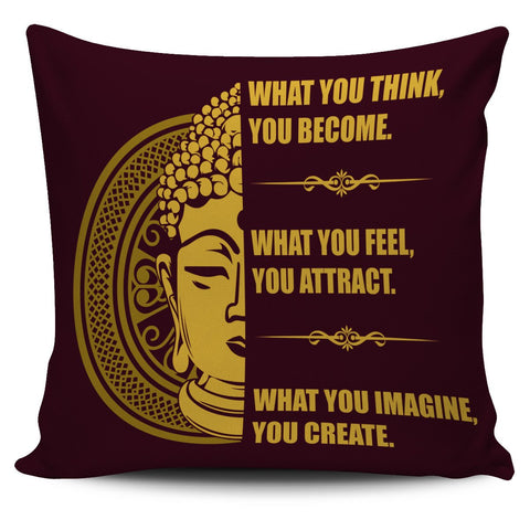 Image of Buddha Mind Body 18" Pillow Cover - Love Family & Home