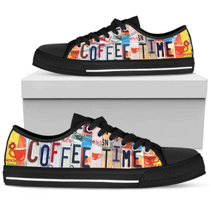 Coffee Time Low Top Shoes - Love Family & Home