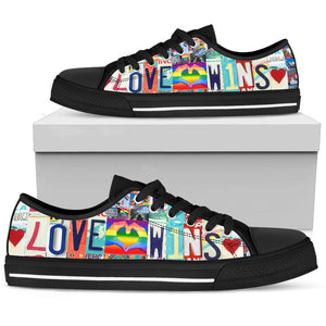Love Wins Low Top - Love Family & Home