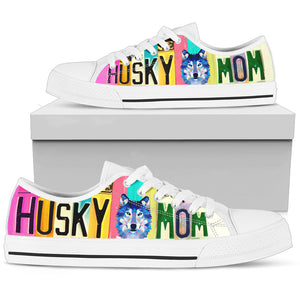 Women's Low Top Canvas Shoes For Siberian Husky Lovers