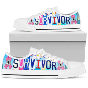 Pink Survivor Low Top Shoes - Love Family & Home