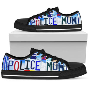 Police Mom Low Top Shoes - Love Family & Home