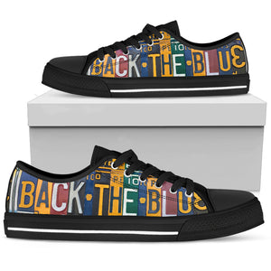 Back The Blue Police Low Top - Love Family & Home