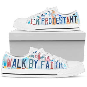 I'm Protestant Low Top Shoes - Love Family & Home