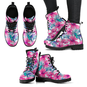 Pink Tropical Hummingbird Boots - Love Family & Home
