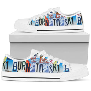 Born to ski Low Top - Love Family & Home