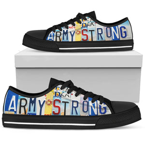 Army Strong Men's Low Top - Love Family & Home