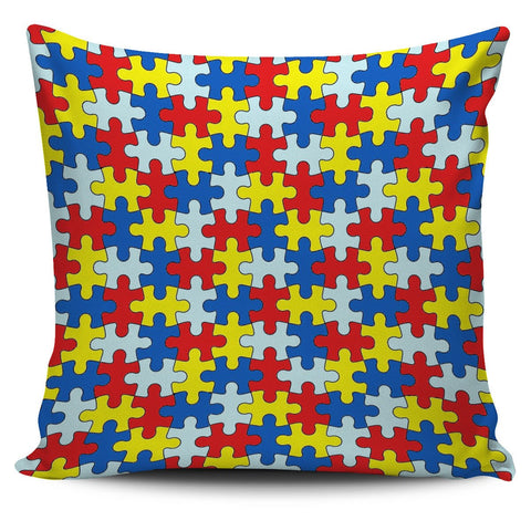 Image of Autism Awareness 18" Pillow Cover - Love Family & Home
