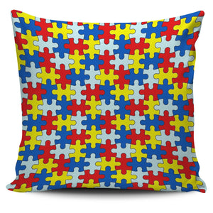 Autism Awareness 18" Pillow Cover - Love Family & Home