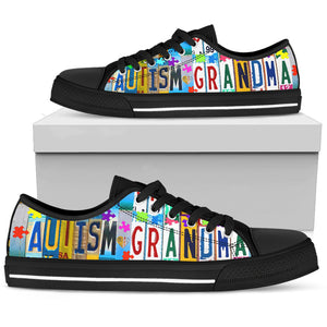 Autism Grandma Low Top Shoes - Love Family & Home